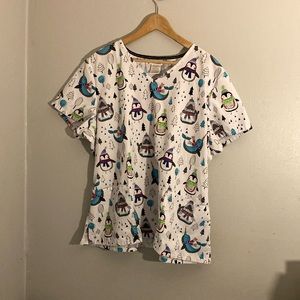 Like new winter Scrub Star top